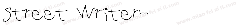 Street Writer字体转换